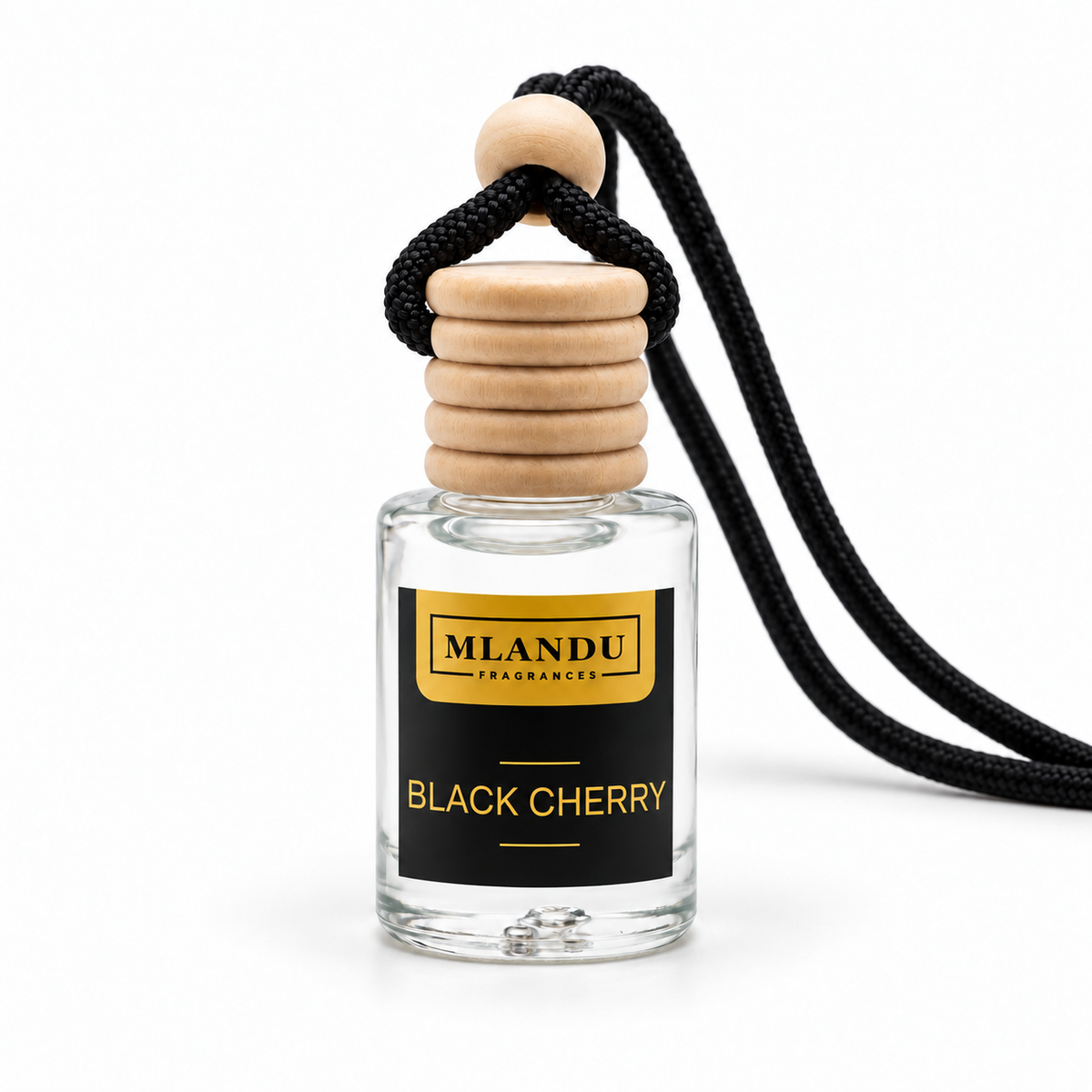Black Cherry car diffuser by Mlandu Fragrances on white background