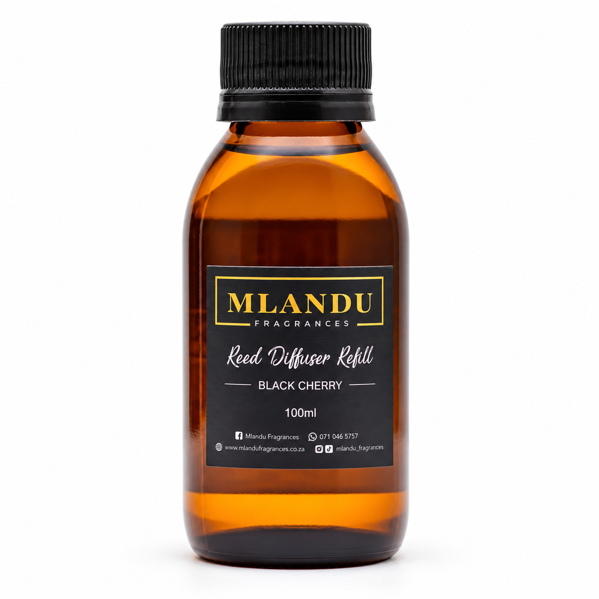 Mlandu Fragrances Black Cherry Reed Diffuser Refill 100ml