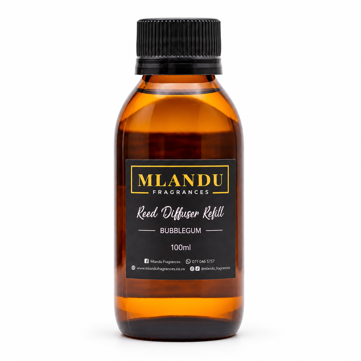 Mlandu Fragrances Bubblegum Reed Diffuser Refill 100ml
