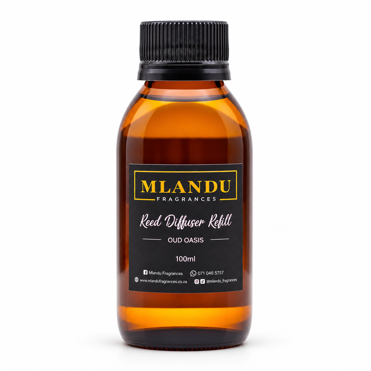 Mlandu Fragrances Oud Oasis Reed Diffuser Refill 100ml