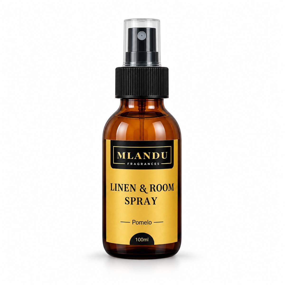 Pomelo 100ml linen and room spray by Mlandu Fragrances on white background